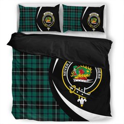 ScotsTee Shop Scottish Douglas Modern Clan Badge Tartan Bedding Set Circle Style