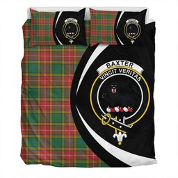 ScotsTee Shop Scottish Baxter of Balgavies Ancient Clan Badge Tartan Bedding Set Circle Style
