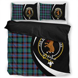 ScotsTee Shop Scottish Alexander Hunting Ancient Clan Badge Tartan Bedding Set Circle Style