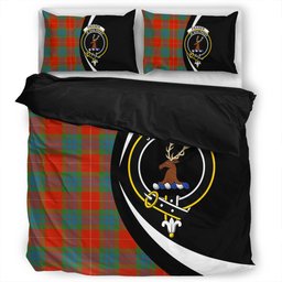 ScotsTee Shop Scottish Fraser Ancient Clan Badge Tartan Bedding Set Circle Style