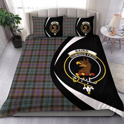ScotsTee Shop Scottish Baird (Baines) Weathered Clan Badge Tartan Bedding Set Circle Style