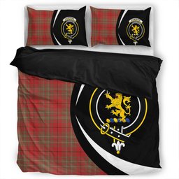ScotsTee Shop Scottish Cumming Weathered Clan Badge Tartan Bedding Set Circle Style