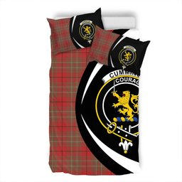 ScotsTee Shop Scottish Cumming Weathered Clan Badge Tartan Bedding Set Circle Style