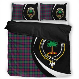 ScotsTee Shop Scottish Cairns of Finavon Modern Clan Badge Tartan Bedding Set Circle Style