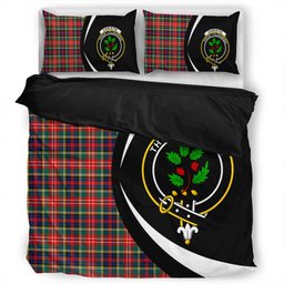 ScotsTee Shop Scottish Christie Modern Clan Badge Tartan Bedding Set Circle Style