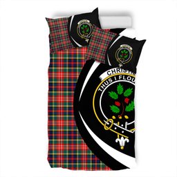 ScotsTee Shop Scottish Christie Modern Clan Badge Tartan Bedding Set Circle Style