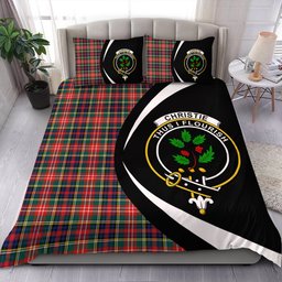 ScotsTee Shop Scottish Christie Modern Clan Badge Tartan Bedding Set Circle Style