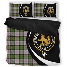 ScotsTee Shop Scottish Firth of Tay (Gillies Dress) Ancient Clan Badge Tartan Bedding Set Circle Style