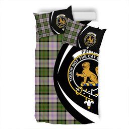 ScotsTee Shop Scottish Firth of Tay (Gillies Dress) Ancient Clan Badge Tartan Bedding Set Circle Style
