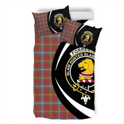 ScotsTee Shop Scottish Forrester Weathered Clan Badge Tartan Bedding Set Circle Style