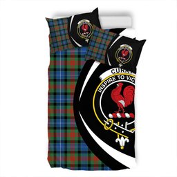 ScotsTee Shop Scottish Curry (Currie) Modern Clan Badge Tartan Bedding Set Circle Style