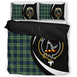 ScotsTee Shop Scottish Blyth Clan Badge Tartan Bedding Set Circle Style