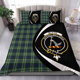 ScotsTee Shop Scottish Blyth Clan Badge Tartan Bedding Set Circle Style
