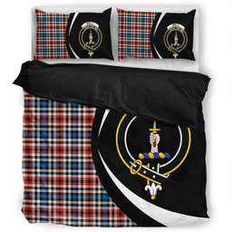 ScotsTee Shop Scottish Bell Border (Bell Southern Bell) Ancient Clan Badge Tartan Bedding Set Circle Style
