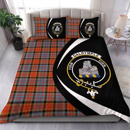 ScotsTee Shop Scottish Dalrymple of Castleton Ancient Clan Badge Tartan Bedding Set Circle Style