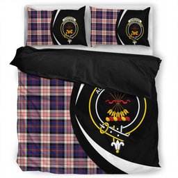 ScotsTee Shop Scottish Cameron of Erracht Dress #2 Modern 2 Clan Badge Tartan Bedding Set Circle Style
