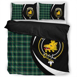 ScotsTee Shop Scottish Campbell Marquis of Lorne Modern 2 Clan Badge Tartan Bedding Set Circle Style