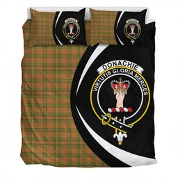 ScotsTee Shop Scottish Donachie of Brockloch Hunting Modern Clan Badge Tartan Bedding Set Circle Style