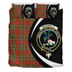 ScotsTee Shop Scottish Burnett of Powis Ancient Clan Badge Tartan Bedding Set Circle Style
