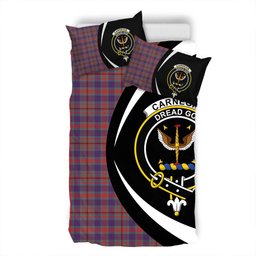ScotsTee Shop Scottish Carnegie Weathered Clan Badge Tartan Bedding Set Circle Style