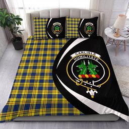 ScotsTee Shop Scottish Carlisle (Carlill) Modern Clan Badge Tartan Bedding Set Circle Style