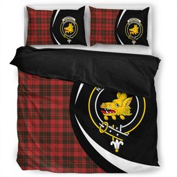 ScotsTee Shop Scottish Campbell of Lochlane Weathered 2 Clan Badge Tartan Bedding Set Circle Style