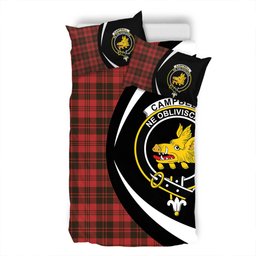 ScotsTee Shop Scottish Campbell of Lochlane Weathered 2 Clan Badge Tartan Bedding Set Circle Style