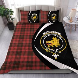 ScotsTee Shop Scottish Campbell of Lochlane Weathered 2 Clan Badge Tartan Bedding Set Circle Style