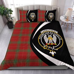 ScotsTee Shop Scottish Carruthers Modern Clan Badge Tartan Bedding Set Circle Style
