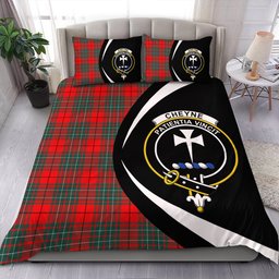 ScotsTee Shop Scottish Cheyne Clan Badge Tartan Bedding Set Circle Style