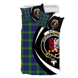 ScotsTee Shop Scottish Boyle Clan Badge Tartan Bedding Set Circle Style