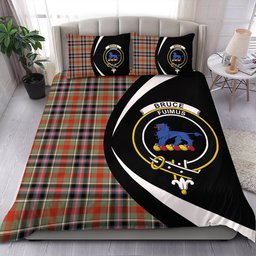ScotsTee Shop Scottish Bruce of Kinnaird Ancient Clan Badge Tartan Bedding Set Circle Style
