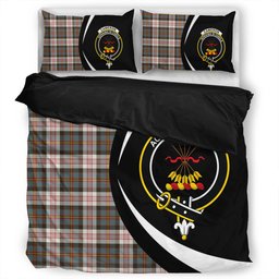 ScotsTee Shop Scottish Cameron of Erracht Dress Weathered 2 Clan Badge Tartan Bedding Set Circle Style