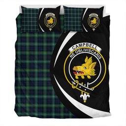 ScotsTee Shop Scottish Campbell of Argyll Modern 2 Clan Badge Tartan Bedding Set Circle Style