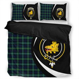 ScotsTee Shop Scottish Campbell of Argyll Modern 2 Clan Badge Tartan Bedding Set Circle Style