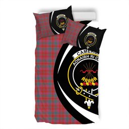 ScotsTee Shop Scottish Cameron of Lochiel #2 (Munro #2) Weathered Clan Badge Tartan Bedding Set Circle Style