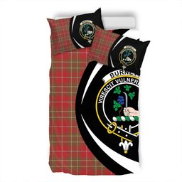 ScotsTee Shop Scottish Burnett Weathered Clan Badge Tartan Bedding Set Circle Style