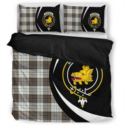 ScotsTee Shop Scottish Campbell of Cawdor Dress Weathered 2 Clan Badge Tartan Bedding Set Circle Style
