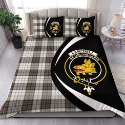 ScotsTee Shop Scottish Campbell of Cawdor Dress Weathered 2 Clan Badge Tartan Bedding Set Circle Style