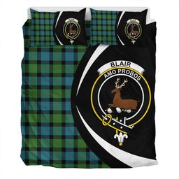 ScotsTee Shop Scottish Blair Ancient Clan Badge Tartan Bedding Set Circle Style