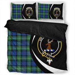 ScotsTee Shop Scottish Davidson Modern Clan Badge Tartan Bedding Set Circle Style