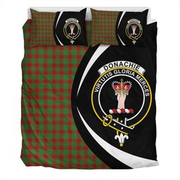 ScotsTee Shop Scottish Donachie Modern Clan Badge Tartan Bedding Set Circle Style