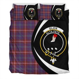 ScotsTee Shop Scottish Glenn Weathered Clan Badge Tartan Bedding Set Circle Style