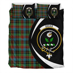 ScotsTee Shop Scottish Deas Ancient Clan Badge Tartan Bedding Set Circle Style