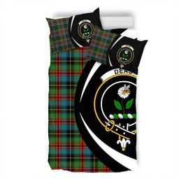 ScotsTee Shop Scottish Deas Ancient Clan Badge Tartan Bedding Set Circle Style