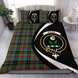 ScotsTee Shop Scottish Deas Ancient Clan Badge Tartan Bedding Set Circle Style