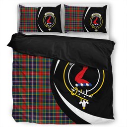 ScotsTee Shop Scottish Crozier Modern Clan Badge Tartan Bedding Set Circle Style