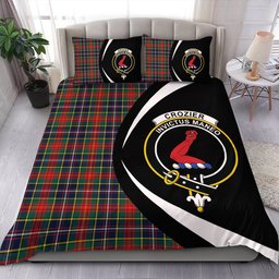 ScotsTee Shop Scottish Crozier Modern Clan Badge Tartan Bedding Set Circle Style