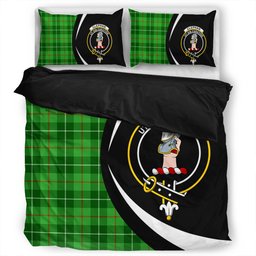 ScotsTee Shop Scottish Clephan (or Clephane) Clan Badge Tartan Bedding Set Circle Style