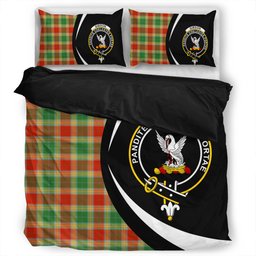 ScotsTee Shop Scottish Gibson (Gibbs) Ancient Clan Badge Tartan Bedding Set Circle Style